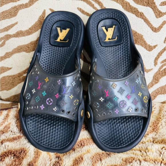 Louis Vuitton Multicolor Murukami Pool Slides - Picture 1 of 10